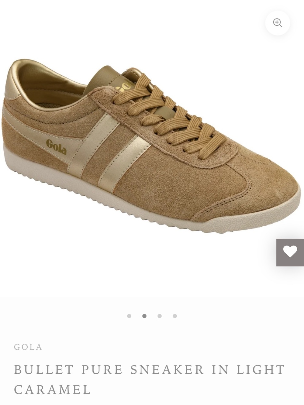Gola Bullet Pure Sneaker — Light Caramel